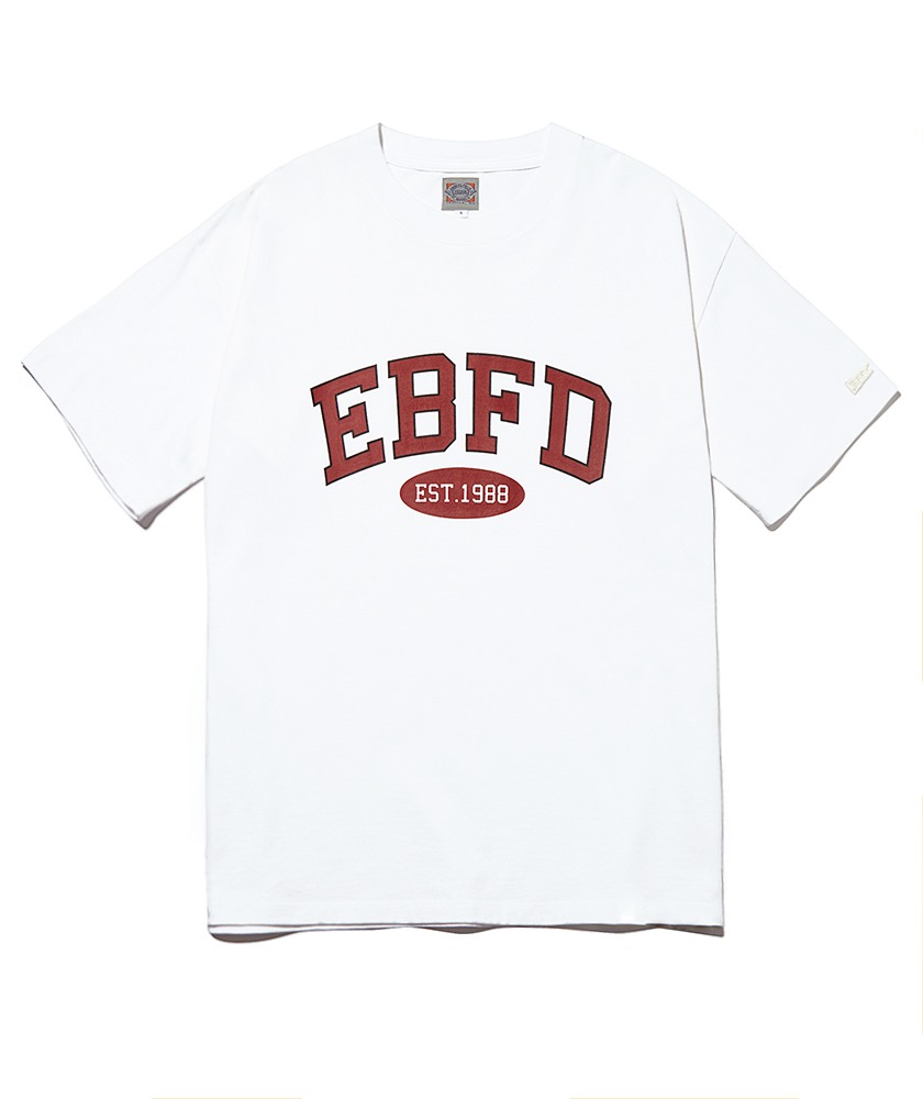 EBFD 아치로고 반팔 티셔츠 화이트