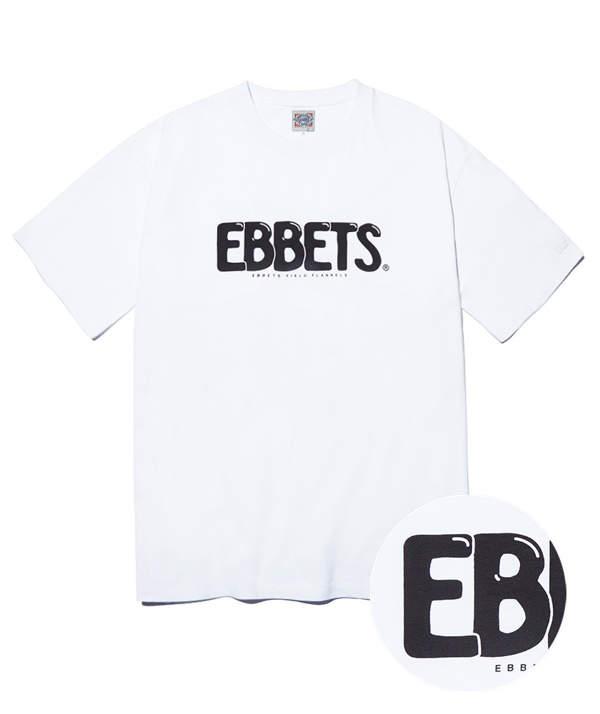 EFF 버블 폰트 반팔 티셔츠 화이트