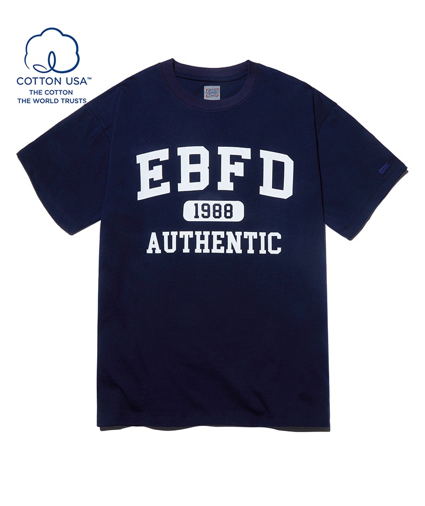 EBFD 어센틱 반팔 티셔츠 네이비