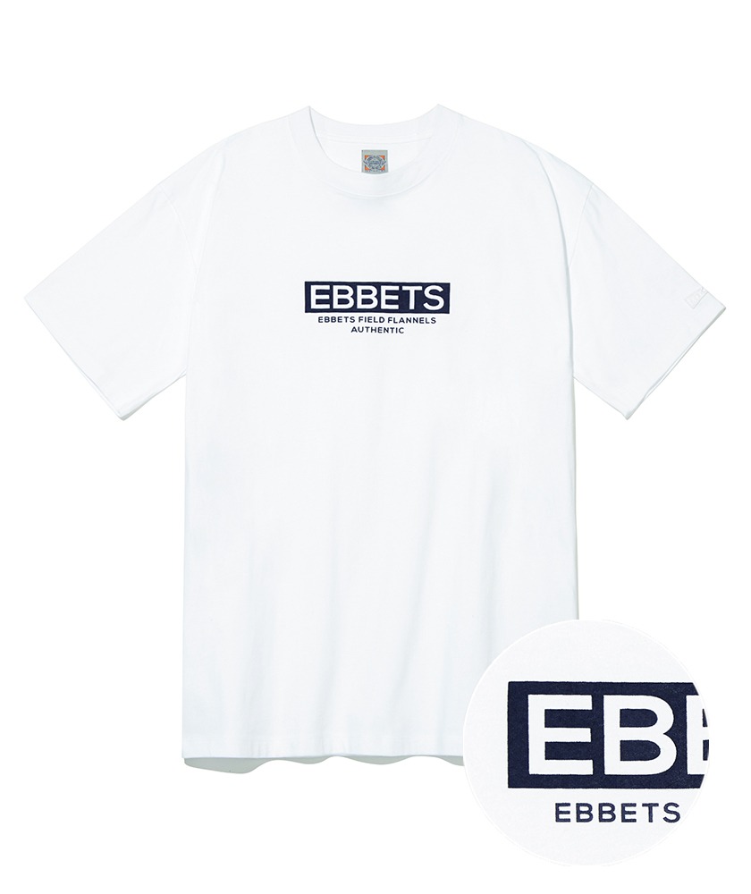 EFF 박스 로고 반팔 티셔츠 화이트
