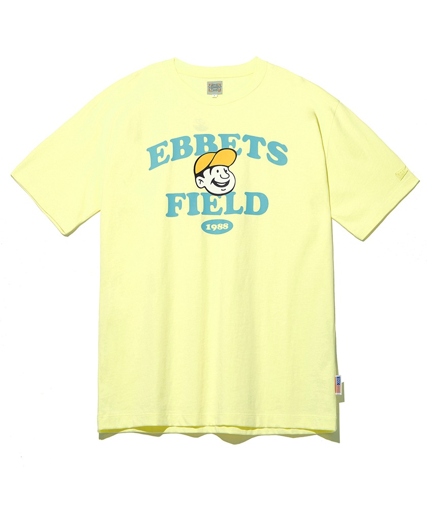 EBFD 베츠 아치 반팔 티셔츠 옐로우