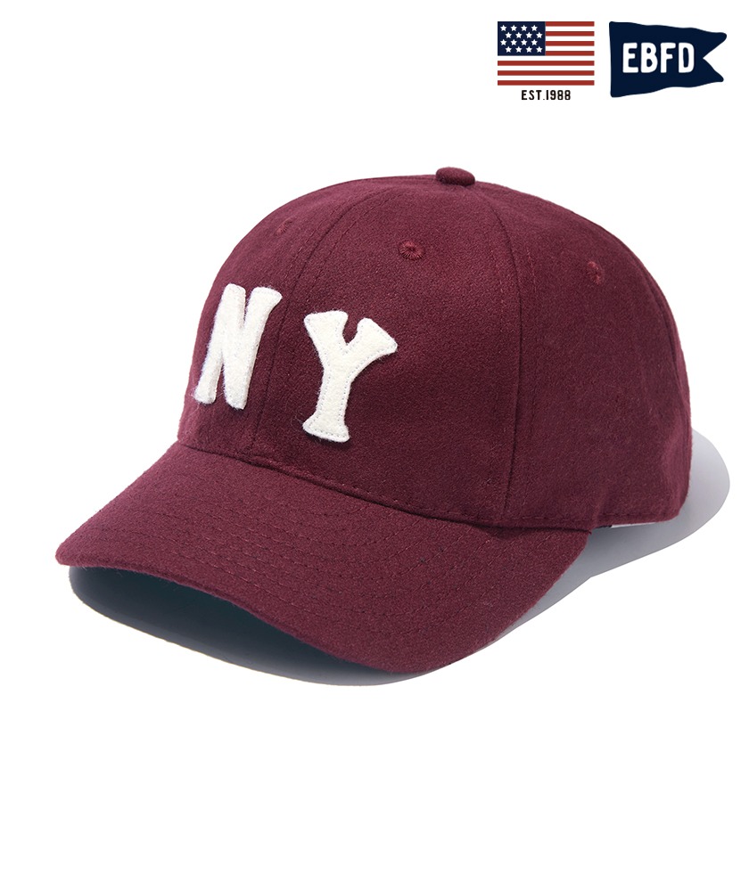 New York Black Yankees 1936 WOOL CAP BURGUNDY